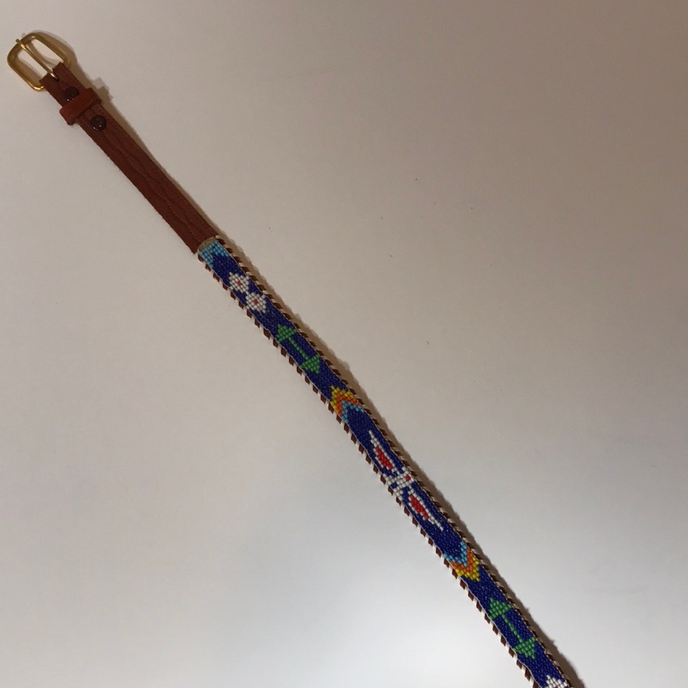 VINTAGE beaded western belt